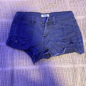 mudd grey jean shorts